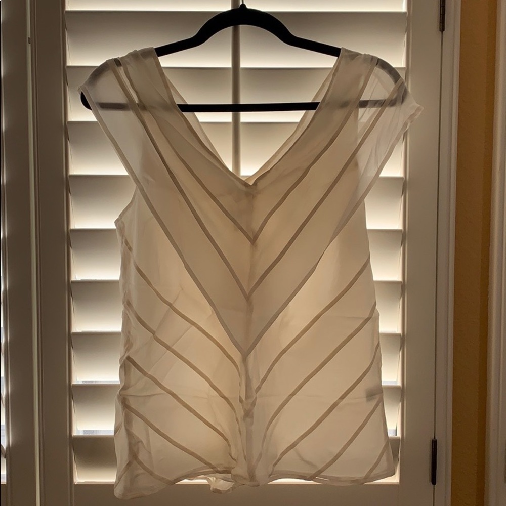 Banana Republic (NWT) cream cap sleeve blouse